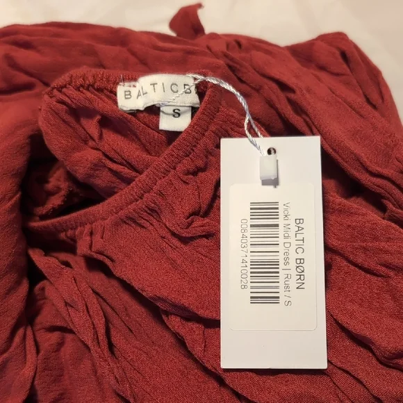 Baltic Born Vicki Rust Midi Dress - Picture 4 of 4